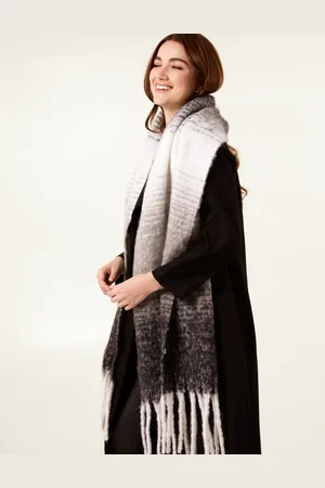 Blue Vanilla Ombré Brushed Scarf - ONE /