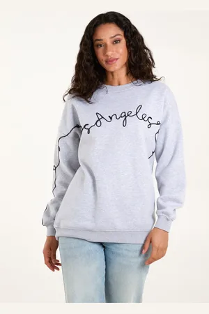 Blue Vanilla Los Angeles Slogan Sweatshirt - ONE /