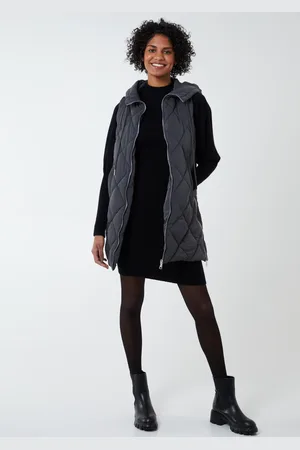 Blue Vanilla Hoodie Sleeveless Puff Jacket - XL /