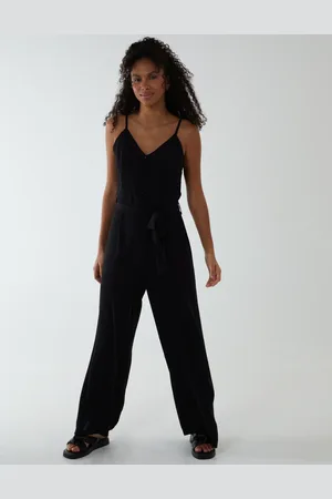 Blue Vanilla Button Front Strappy Jumpsuit - 8 /