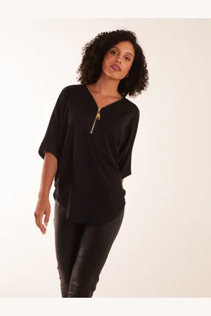 Blue Vanilla Zip Front Top - S/M /