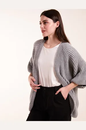 Blue Vanilla Knitted Mid Length Cardigan - ONE /