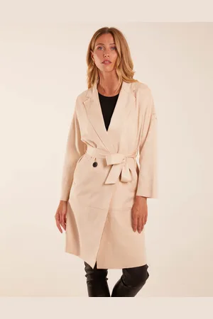 Blue Vanilla Waist Detail Trench Style Jacket - M /