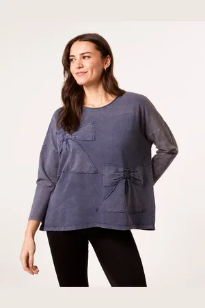 Blue Vanilla Bow Sweatshirt - M/L /