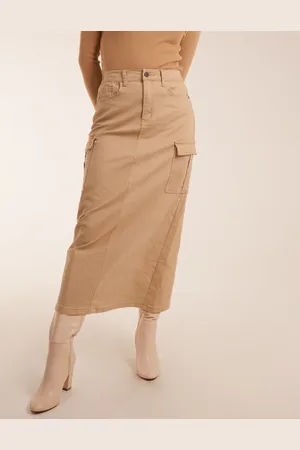 Blue Vanilla Pocket Midi Skirt - 10 /