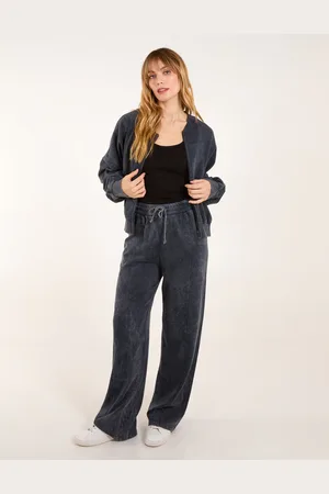 Blue Vanilla Acid Wash Bomber Jacket & Joggers Set - L/XL /