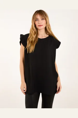Blue Vanilla Frill Top - S/M /