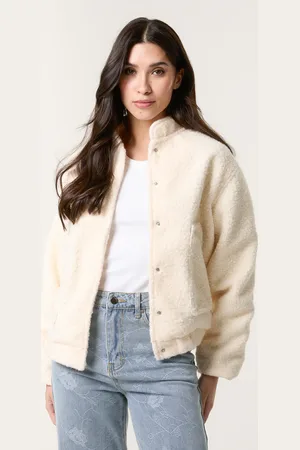 Blue Vanilla Faux Shearling Jacket - L /
