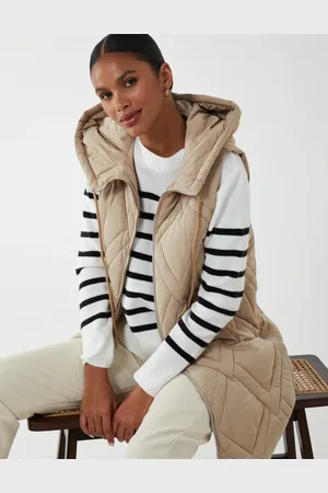 Blue Vanilla Diamond Quilted Gilet - S /