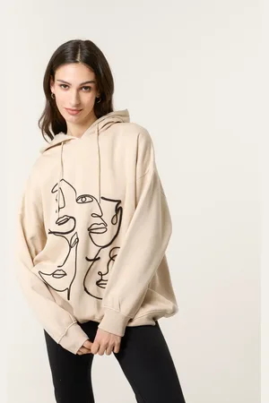 Blue Vanilla Face Art Hoodie - ONE /