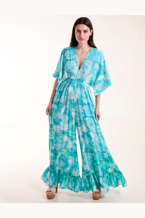 Blue Vanilla V Back And Front Jumpsuit - S /
