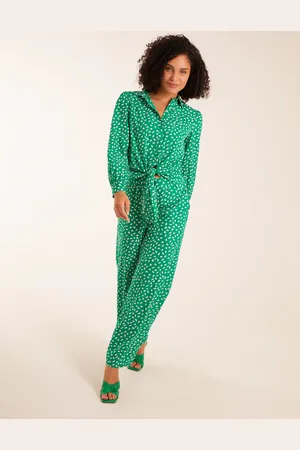 Blue Vanilla Polka Dot Oversized Shirt & Trousers Set - S /