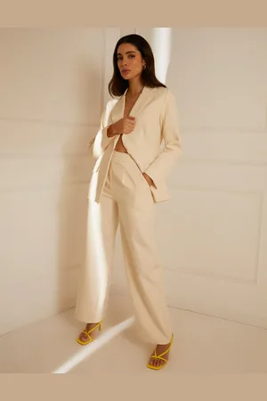 Blue Vanilla Wide Leg Suit Trousers - 10 /