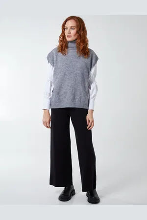 Blue Vanilla Knitted Drawstring Culottes - S/M /
