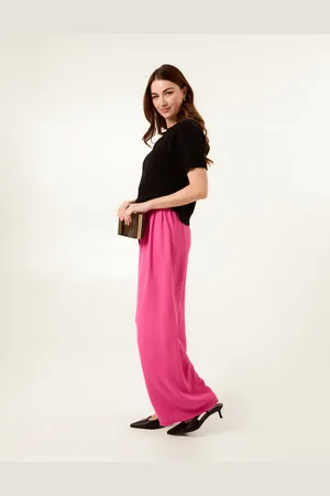 Blue Vanilla Drawstring Wide Leg Trousers - S/M /