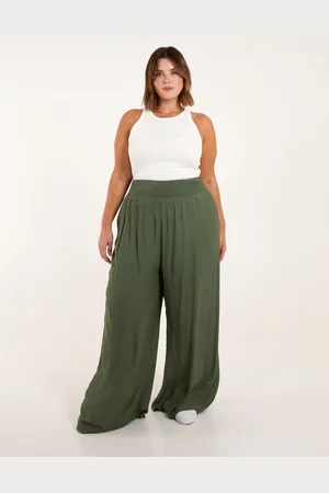 Blue Vanilla Curve Wide Leg Trousers - 26/28 /
