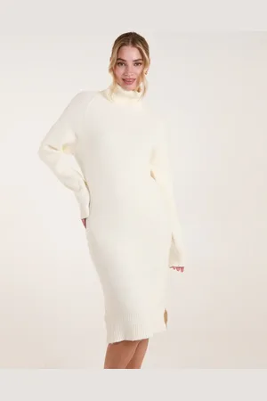 Blue Vanilla Roll Neck Jumper Dress - ONE /