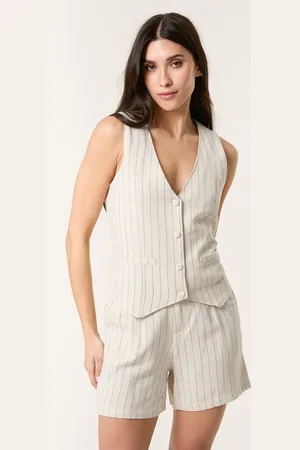 Blue Vanilla Pinstripe Waistcoat - L /