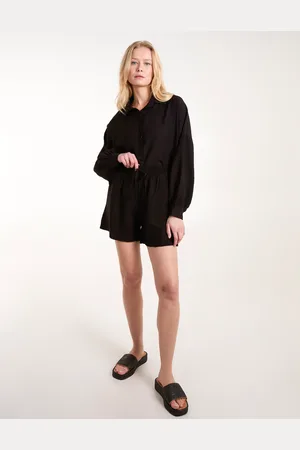 Blue Vanilla Linen Shorts & Shirt Set - ONE /