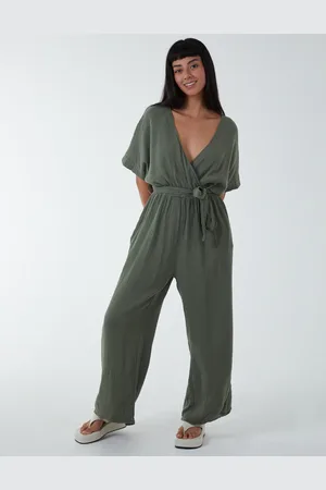 Blue Vanilla Cheese Cloth Jumpsuit - ONE /