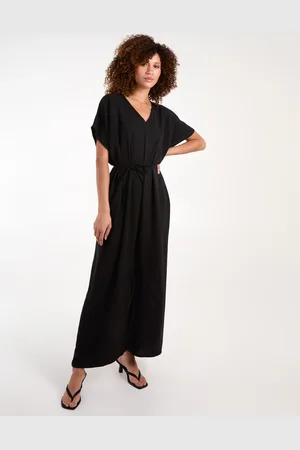Blue Vanilla V Neck Straight Leg Relaxed Jumpsuit - ONE /