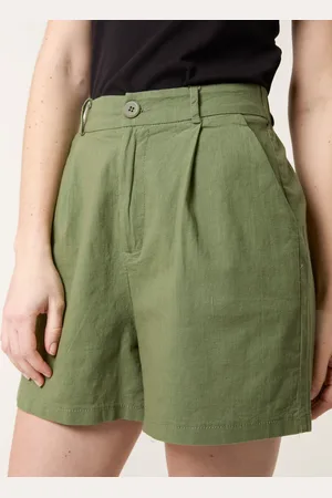 Blue Vanilla Shorts With Pleated Design - L /