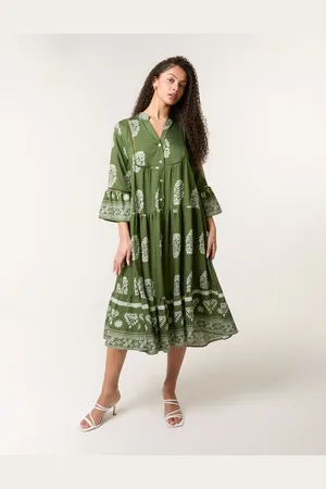 Blue Vanilla Intricate Print Dress - ONE /