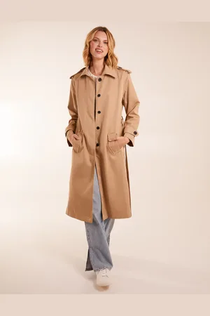 Blue Vanilla Longline Mac Coat - 12 /
