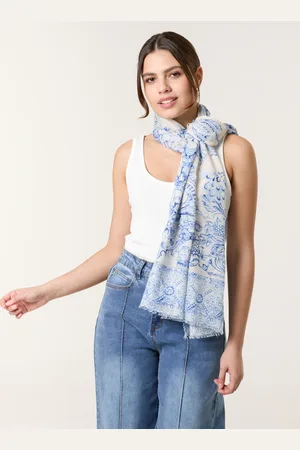 Blue Vanilla Printed Scarf - ONE /