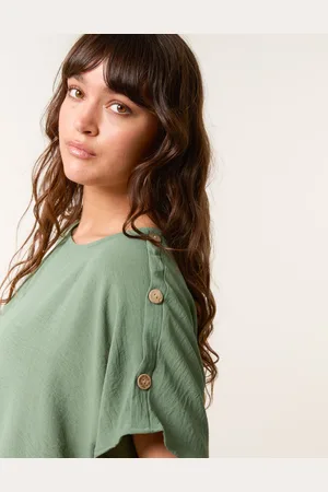 Blue Vanilla Round Neck Top - L /