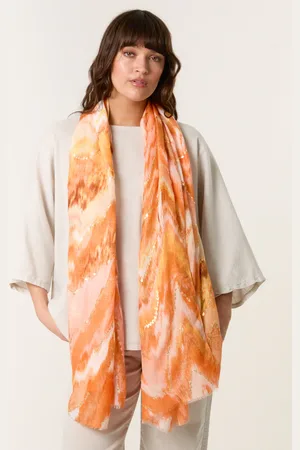 Blue Vanilla Watercolour Printed Scarf - ONE /