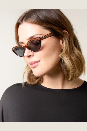 Blue Vanilla Pointed Side Frame Sunglasses - ONE /