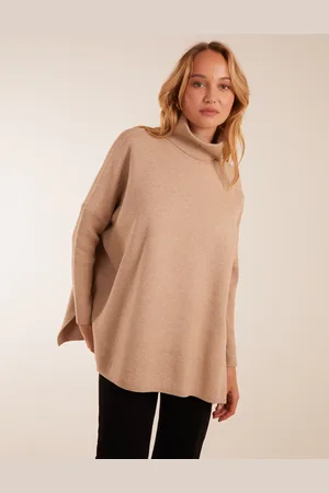 Blue Vanilla High Neck Boxy Jumper - M/L /