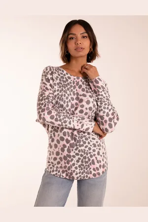 Blue Vanilla Leopard Soft Jumper - S/M /
