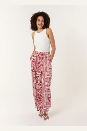 Blue Vanilla Abstract Print Trousers - M-L /