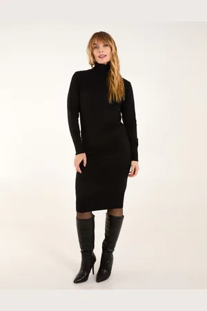 Blue Vanilla Roll Neck Jumper Dress - S/M /