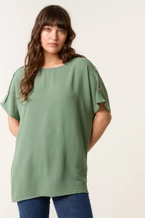 Blue Vanilla Round Neck Top - L /