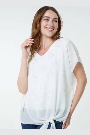Blue Vanilla Tie Knot Diamante Top - ONE /