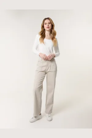 Blue Vanilla Wide Leg Pocket Trousers - L/XL /