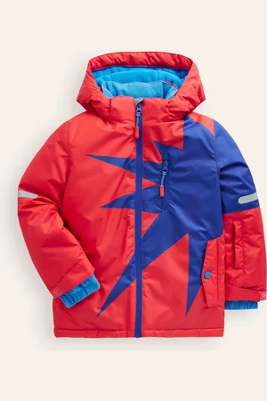 Boden All-Weather Waterproof Coat-Strawberry Tart Red Star Male
