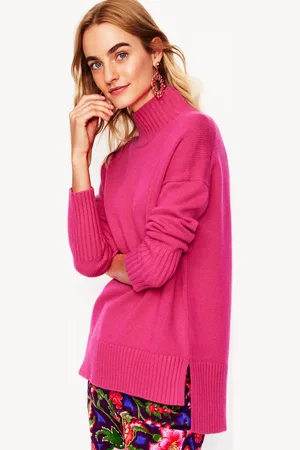 Boden Jessica Oversized Jumper-Bright Pink Female