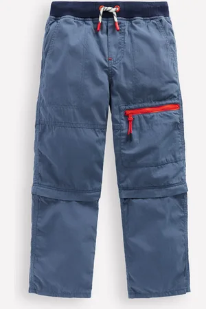 Boden Zip-Off Techno Trousers-Robot Blue Male