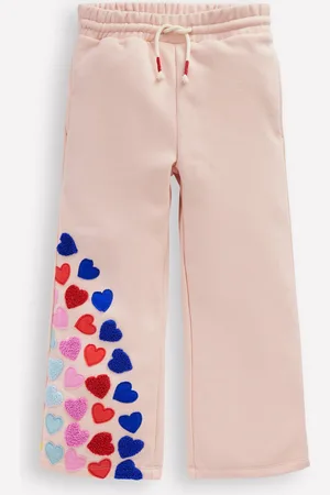 Boden Wide Leg Applique Jogger-Chalk Pink Hearts Female