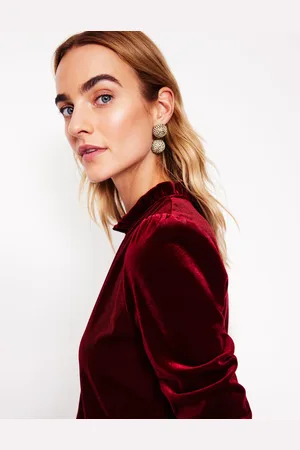 Boden Sparkle Jewel Drop Earrings-Gold Female