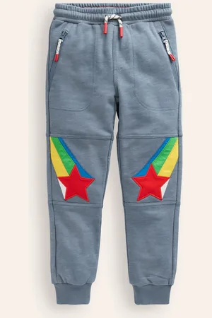 Boden Warrior Knee Joggers-Cobble Grey Rainbow Star Male