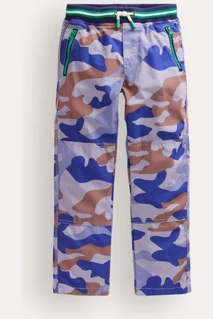 Boden Cosy Lined Trousers-Blue Camo Male