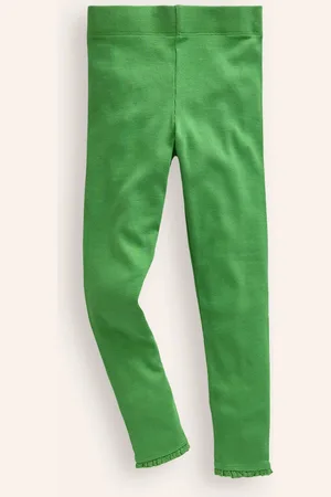Boden Ribbed Leggings-Iguana Green Female