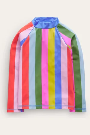 Boden Patterned Rash Vest-Soft Multi Stripe Female