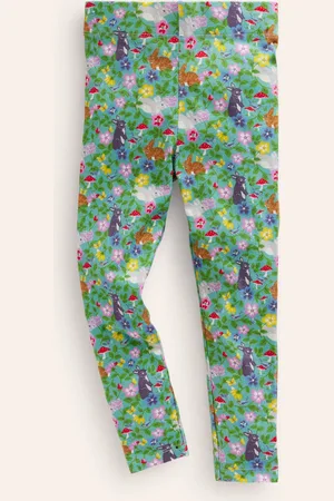 Boden Fun Leggings-Green Stripe Female