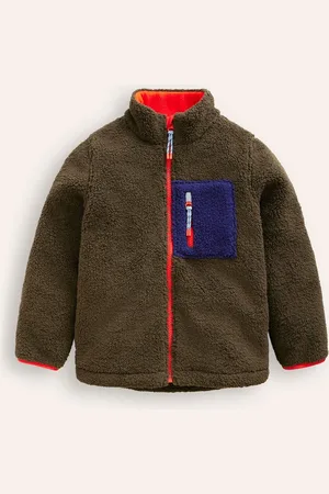 Boden Cosy Windproof Fleece-Classic Khaki Male